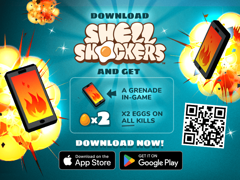 Get Shell Shockers Mobile app!